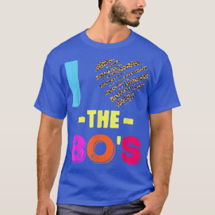 Love 80s Disco Music Leopard Heart T-shirt