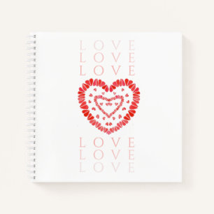LOVE 8.5x8.5 Carnet spiral