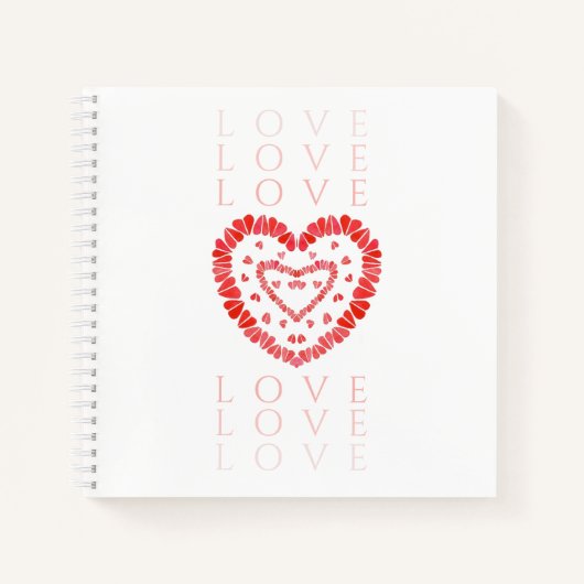 LOVE 8.5x8.5 Carnet spiral (Devant)