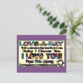 Love-a-Day Post Kaarten (Staand voorkant)