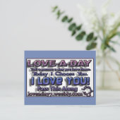 Love-a-Day Post Kaarten (Staand voorkant)