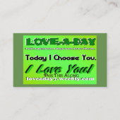 Love-a-Day Visitekaartjes (Voorkant)