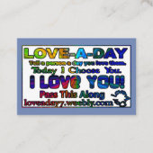 Love-a-Day Visitekaartjes (Voorkant)