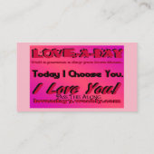 Love-a-Day Visitekaartjes (Achterkant)