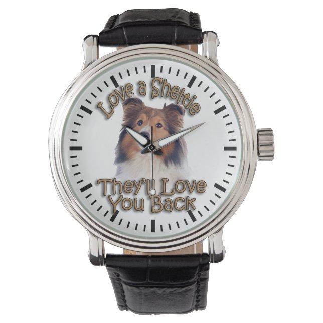 Love A Sheltie Horloge (Voorkant)