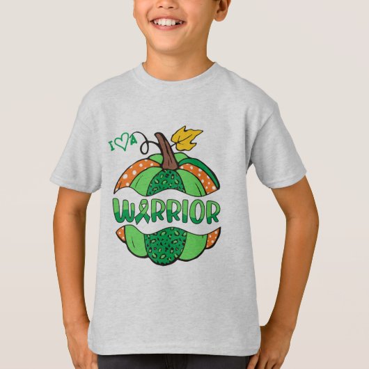 Love a Warrior Pumpkin - Groen T-shirt (Voorkant)