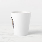 'Love' Aangepaste familiefoto met eigen naam Latte Mok (Voorkant)