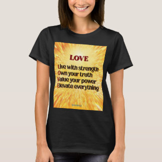 LOVE Acroniem Inspirerend Vrouwen T-Shirt