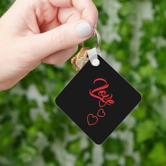 Love Acrylic Keychain (Hand)
