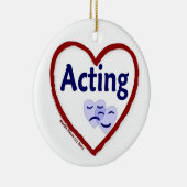Love Acting Keramisch Ornament (Rechts)