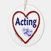 Love Acting Keramisch Ornament (Links)