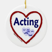 Love Acting Keramisch Ornament (Achterkant)