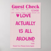Love Actually Is All Around Affiche de Note de Cli (Devant)
