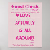 Love Actually Is All Around Affiche de Note de Cli (Devant)