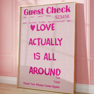 Love Actually Is All Around Ontvangstbewijs Poster
