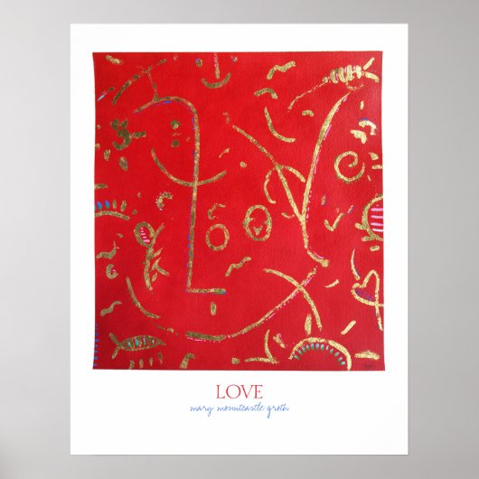 LOVE afdrukken Poster (Voorkant)