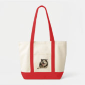 Love Alaskan Malamute Puppy Dog Canvas tas (Voorkant)
