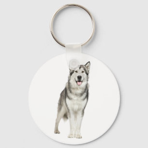 Love Alaskan Malamute Puppy Dog Sleutelhanger