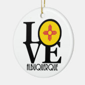 LOVE Albuquerque Keramisch Ornament (Links)