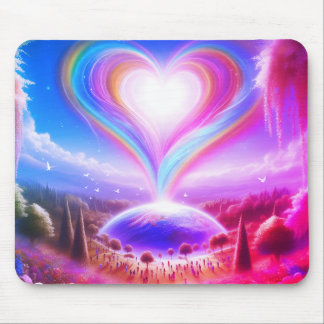 Love All Over the World on Colorful Desktop/Laptop Muismat
