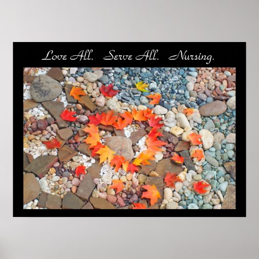 Love All Serve Toutes les affiches Infirmière art  (Devant)