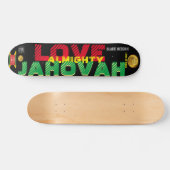 LOVE ALMIGHTY JAHOVAH 7 3/4" Skateboard Deck (Horz)
