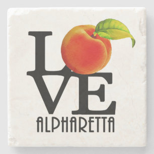 LOVE Alpharetta Stenen Onderzetter