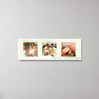 Love Altijd custom triptych photoart ecru canvas Afdruk