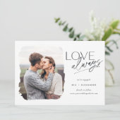 Love Altijd | Foto-Verloving Aankondiging (Staand voorkant)