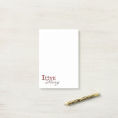 Love Altijd Red Tulip Heart Wreath Post-it® Notes (Op bureau)