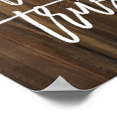 Love Altijd Trusts on Faux Wood | POSTER (Hoek)