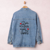 Love always make me happy denim jacket (Hangar)