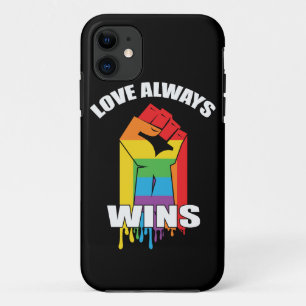Love Always wint Gay LGBT iPhone 11 Hoesje