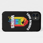 Love Always wint Gay LGBT Case-Mate iPhone Case (Achterkant (horizontaal))