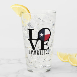 LOVE Amarillo Texas Glas