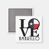 LOVE Amarillo Texas Magneet (Voorkant / Achterkant)