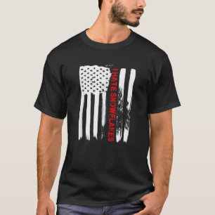 Love America I Hate Snowflakes Funny USA Flag Gift T-shirt