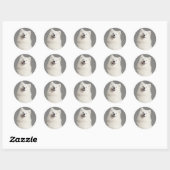 Love American Eskimo Chien Chien Chien Sticker / É (Feuille)