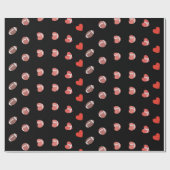 Love American Football - Gridiron Fans Heart Cadeaupapier (Vlak)