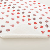 Love American Football - Gridiron Fans Heart Sherpa Deken (3/4)