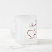 Love Amor Heart Valentijn Matglas Koffiemok (Voorkant links)