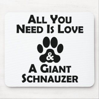 Love and a Giant Schnauzer Muismat