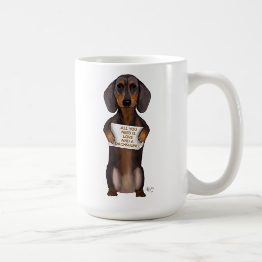 Love and Dachshund Koffiemok (Rechts)