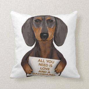 Love and Dachshund Kussen