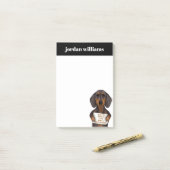 Love and Dachshund Post-it® Notes (Op bureau)