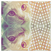 Love and Devovotion - Cat Portrait Pattern Stof (Swatch)