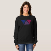 Love and Equality Bi Triangle Bisexual Pride Trui (Voorkant volledig)