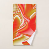 Love and Gold Abstrait 3D Rainbowart (Serviette à main)