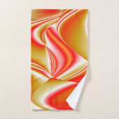 Love and Gold Abstrait 3D Rainbowart (Serviette à main)