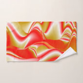 Love and Gold Abstrait 3D Rainbowart (Serviette à main)